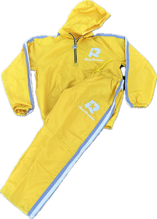 R$R Nylon Yellow Track Suit